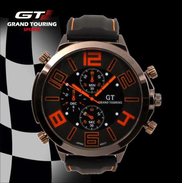 GT Over Size Men's Sports Watch - Orange